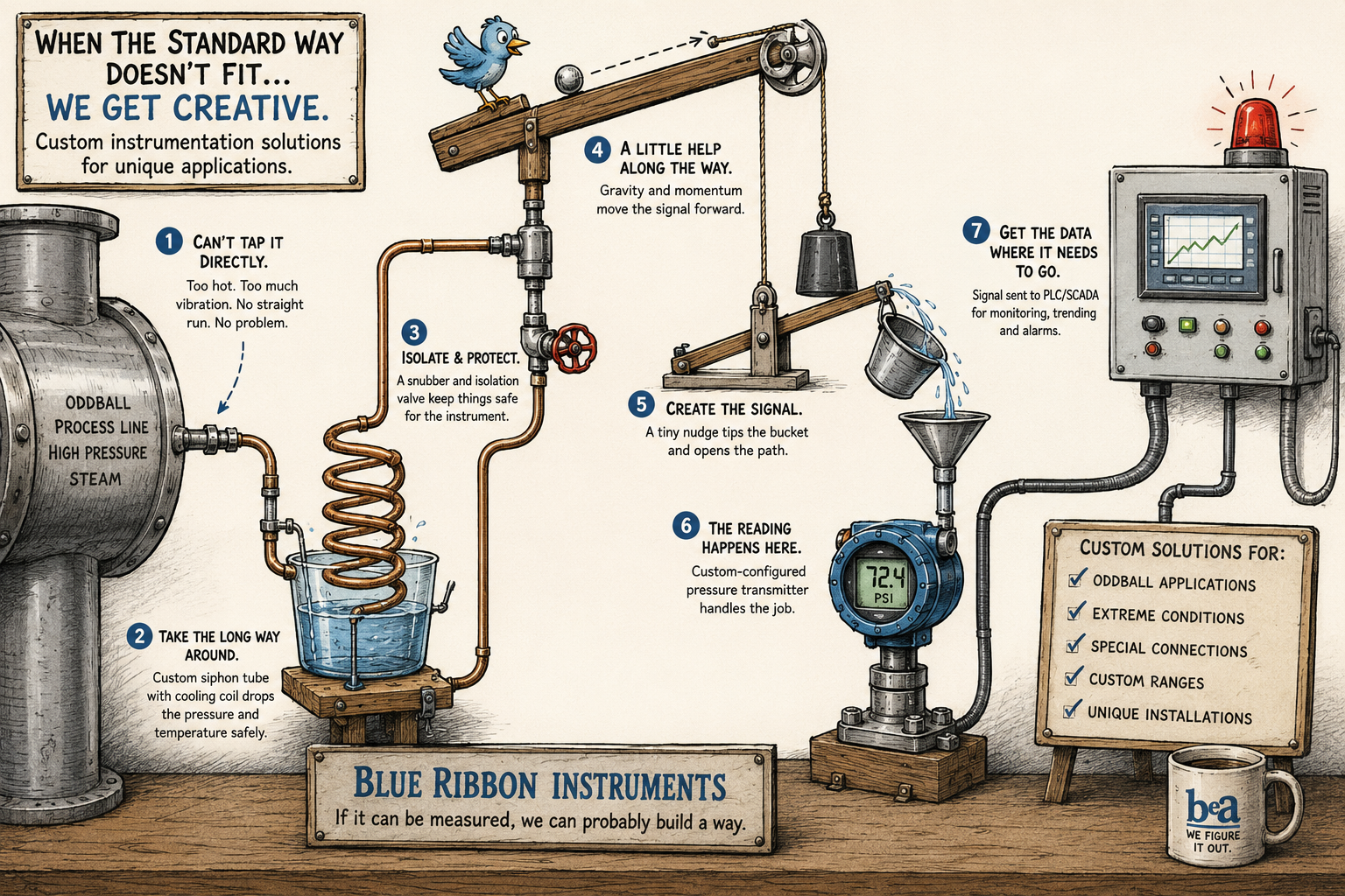 Blue Ribbon Birdcage Submersible Level Transmitter