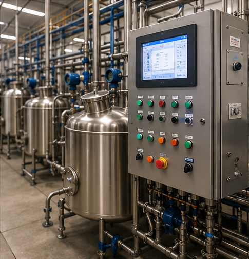 Chemical batching and continuous process control system