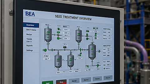 Seed treatment process control and SCADA overview